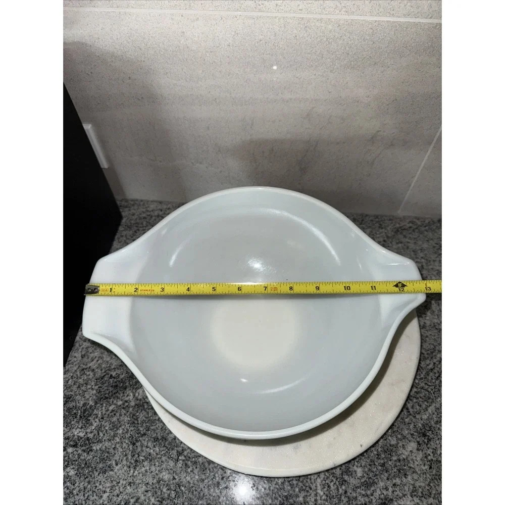 Vintage Pyrex Green 4 Quart #444 Cinderella Mixing Bowl W Glass Lid